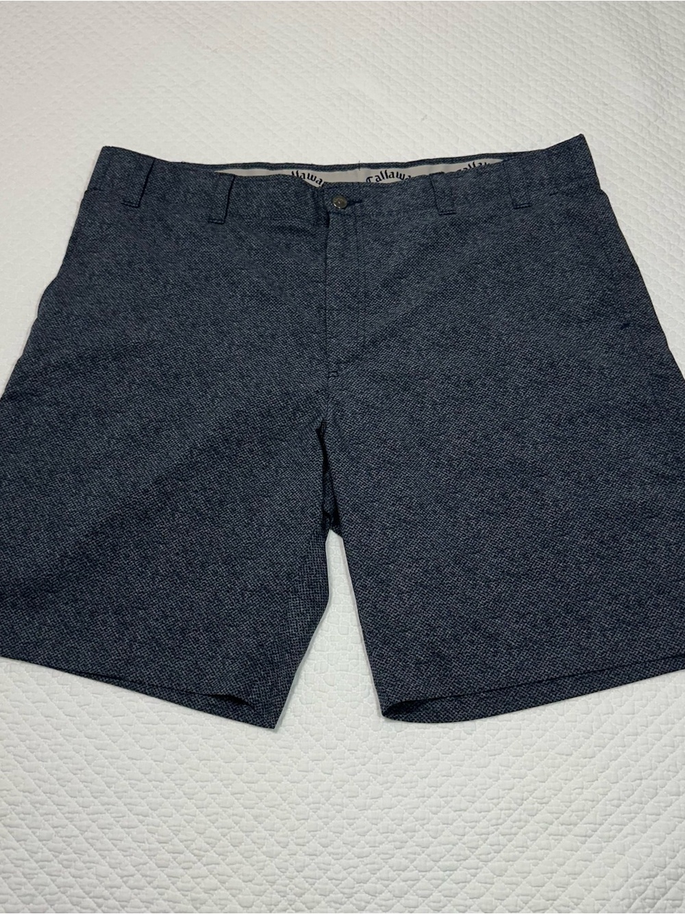 Callaway Men's Dark Heather Navy Flat Front Golf Shorts